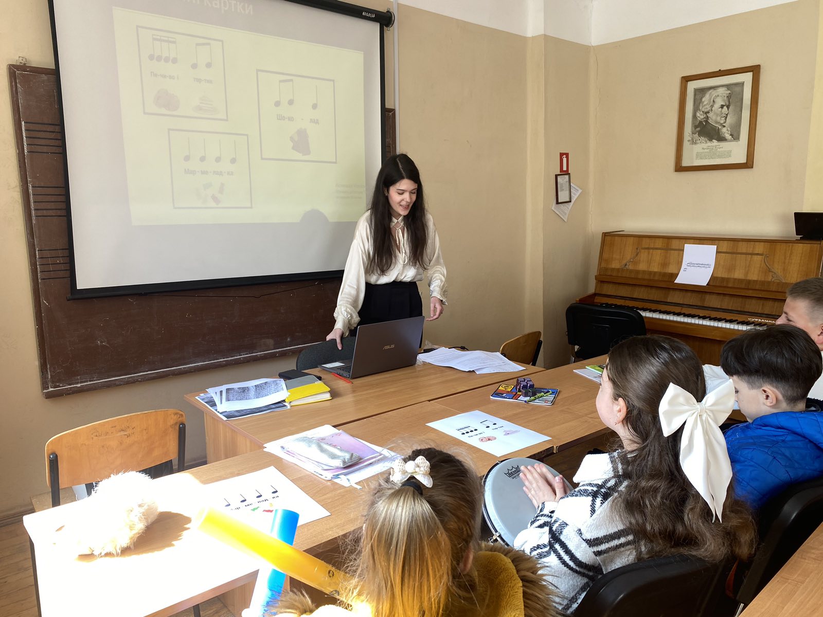 Перший відкритий урок з «Педагогічної практики сольфеджіо» на відділі «Теорія музики» - Вікторія Годьмаш
