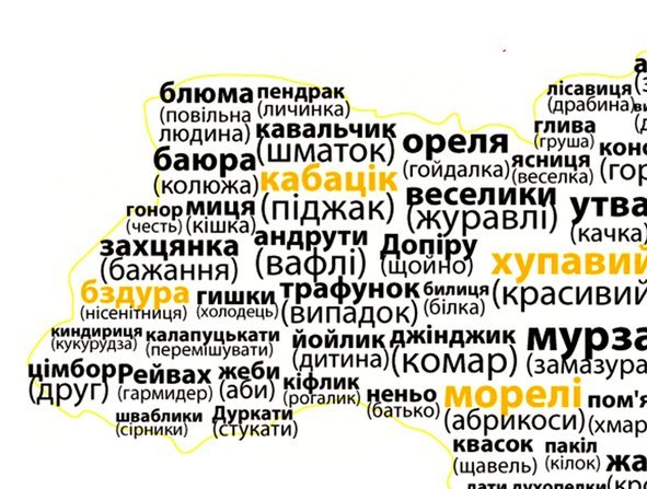 словник закарпатської говірки
