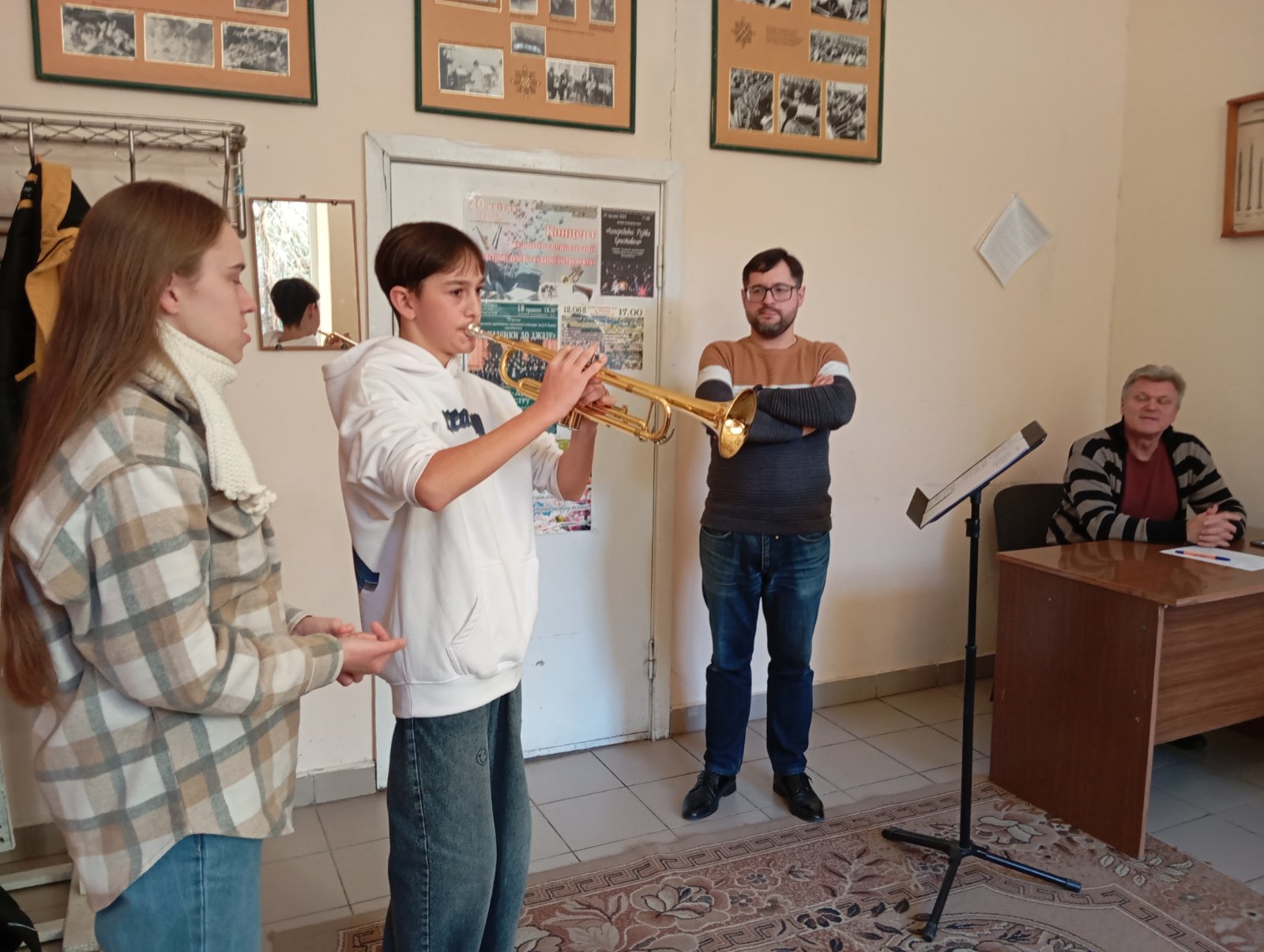 Відкритий урок з «Педагогічної практики» викладача Поповича Е.Ф. на цикловій комісії «Оркестрові духові та ударні інструменти».