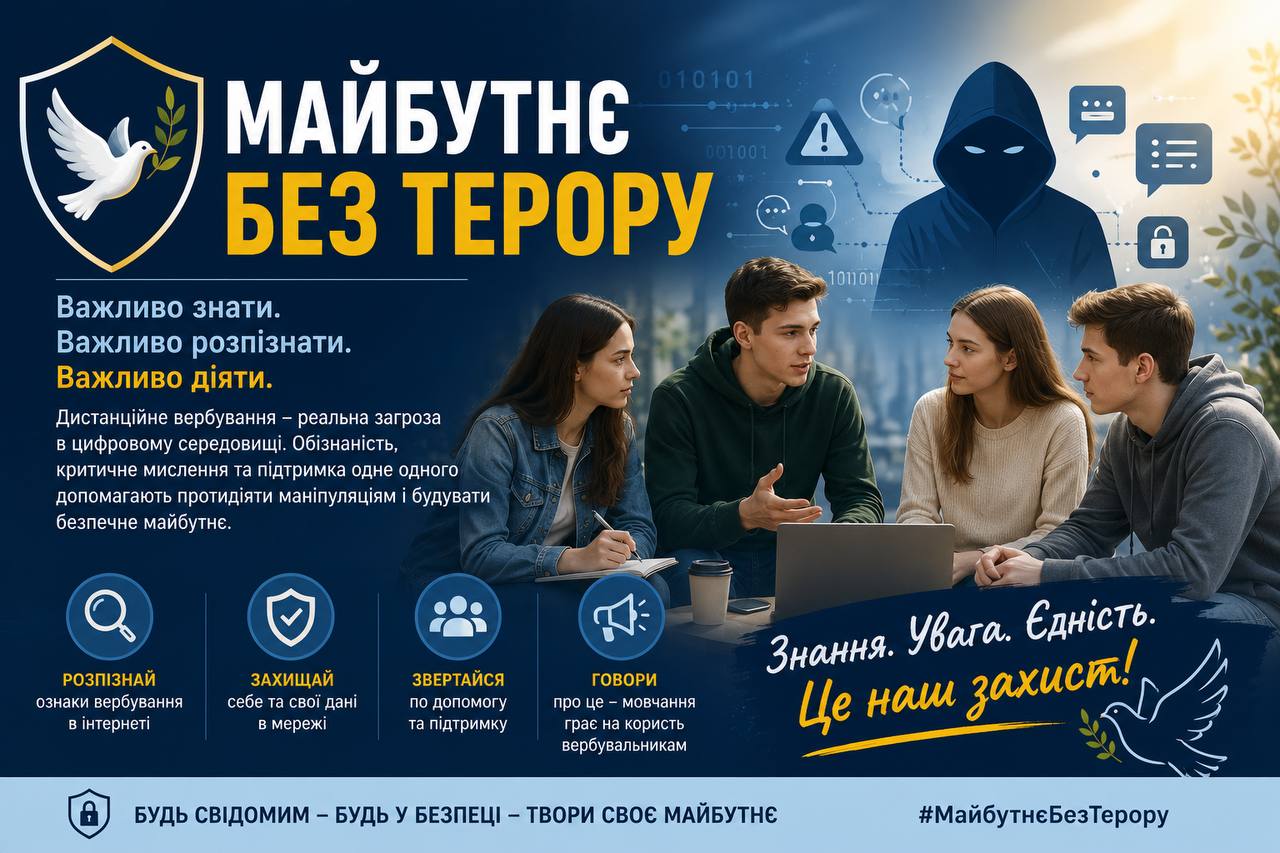 Майбутнє без терору: в музичному коледжі обговорили методи протидії  дистанційному вербуванню